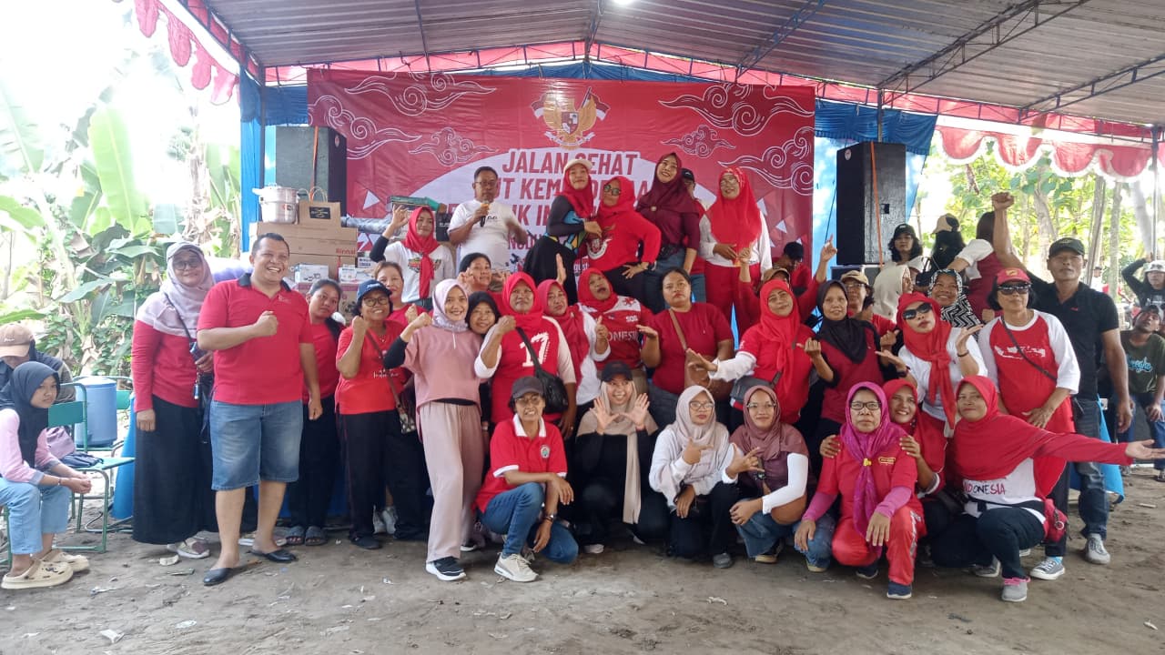 Jalan Sehat Karang Dukuh Dalam Rangka HUT ke 80 RI