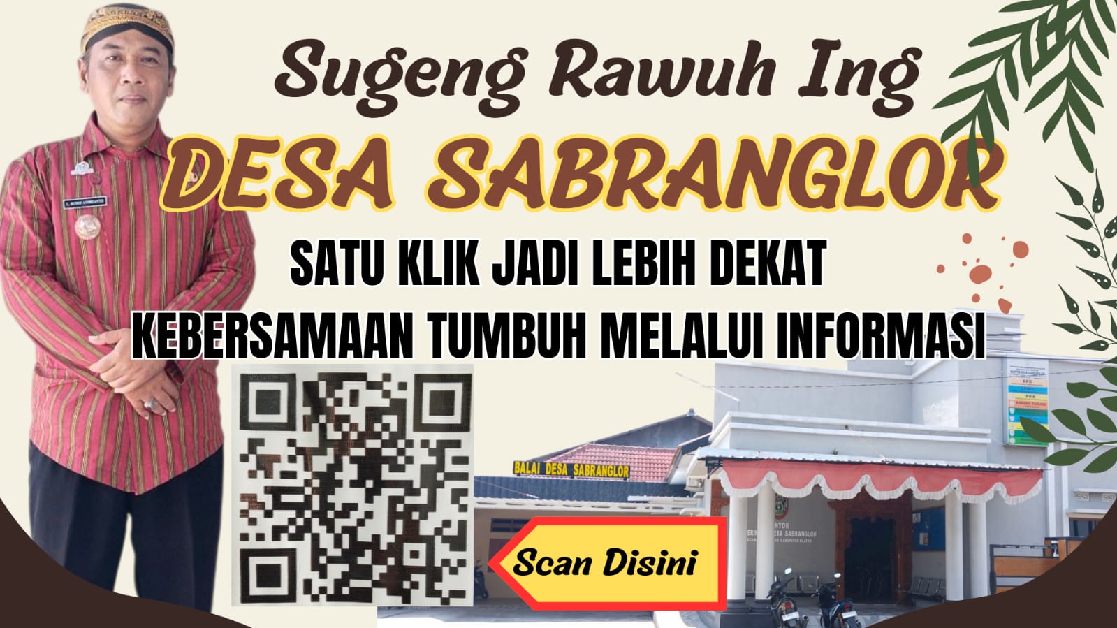 Satu Klik Lebih Dekat: Warga Sabranglor Kini Bisa Akses Informasi Desa Lewat Barcode