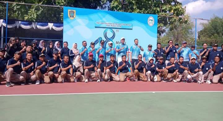 PDAM Gelar Pertandingan Tenis Lapangan Bersama Forkompimda