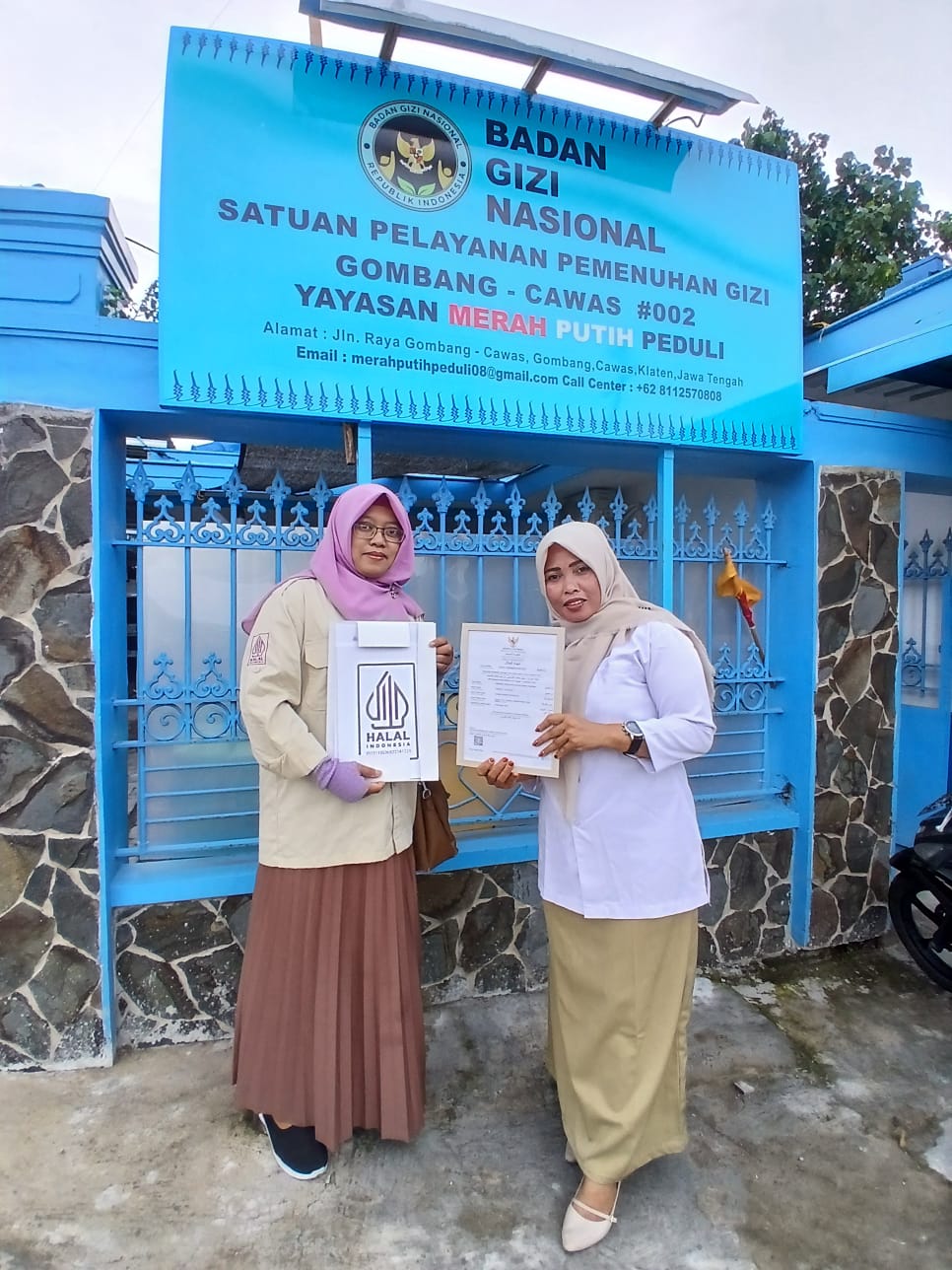 SPPG Gombang Cawas Lolos Sertifikasi Halal, Sajikan Makanan Halal, Bergizi Dan Aman