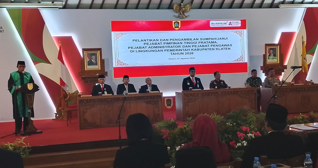 Perdana Sejak Dilantik, Bupati Klaten Mendadak Rombak 137 Pejabat